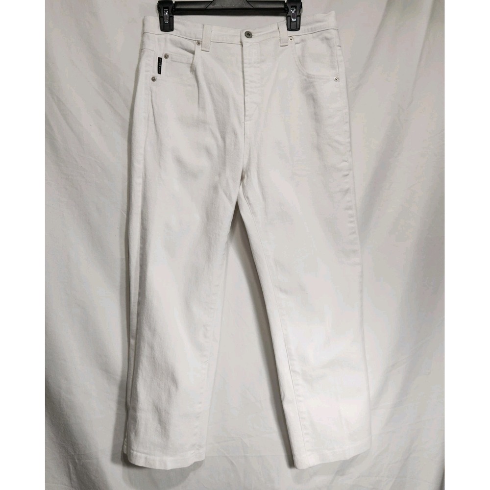 Karen Kane Lifestyle Straight Jeans White Size 0X (12-14)